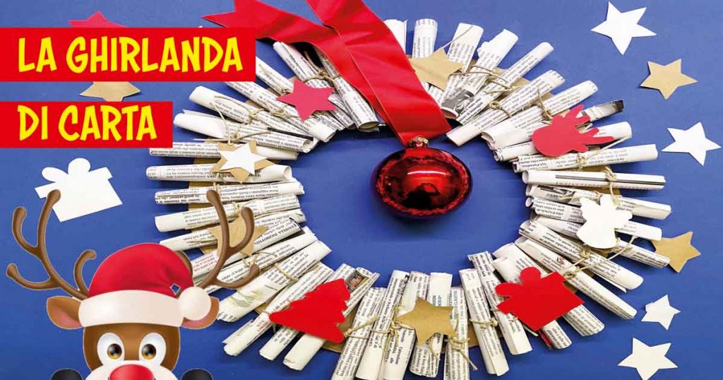 girlanda z papieru z recyklingu