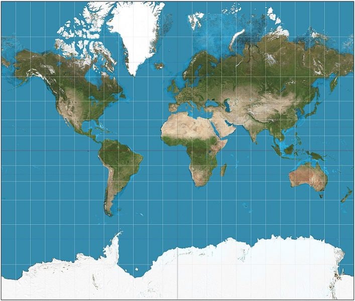 mapa merkatora