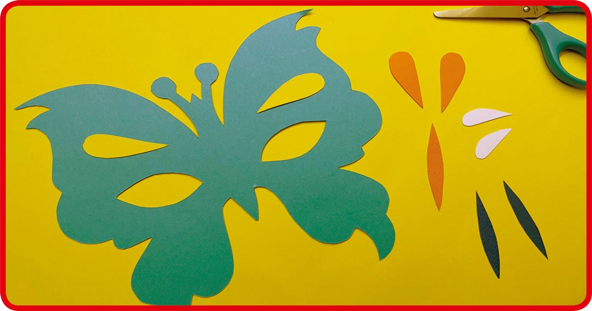 Maska karnawałowa DIY: motyl